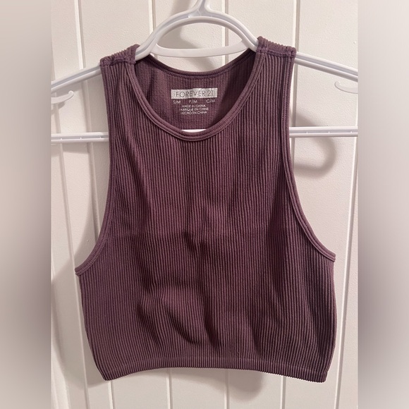3/$15 Forever 21 Ribbed Crop Top - Picture 1 of 3